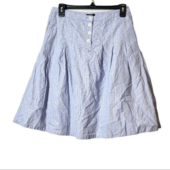 J. Crew || Blue Stripe Skirt || 2 - Picture 1 of 3